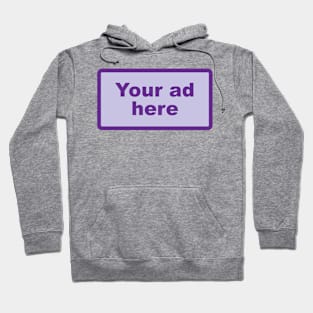 [YOUR AD HERE] - Purple Hoodie